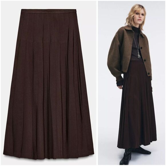 Zara Dresses & Skirts - ZARA ZW COLLECTION LONG BOX PLEAT SKIRT